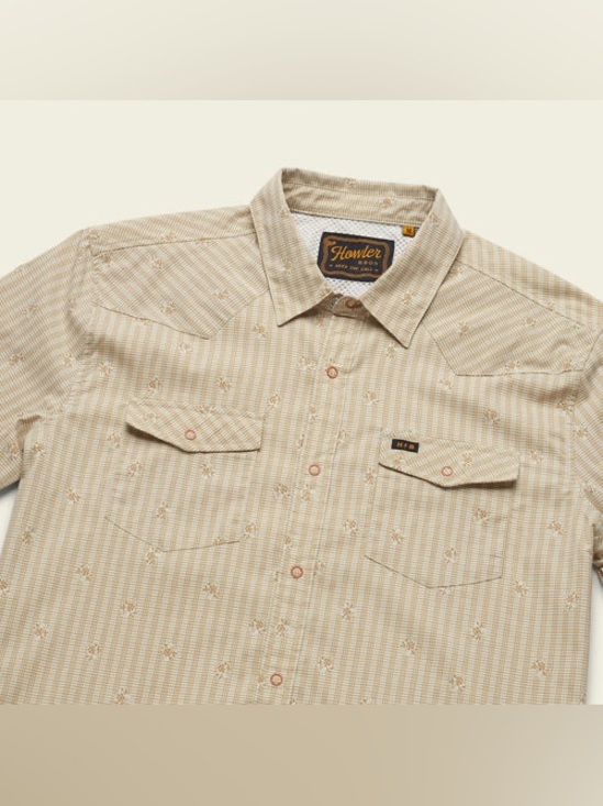 Howler Brothers Other - Howler Brothers Men's H Bar B Tech Floral Grid Snap Button-Down Shirt